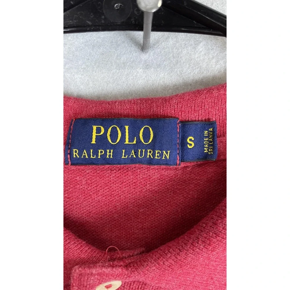 Ralph Lauren Polo Shirt‎ Mens Small Red Green Pony Logo Short Sleeve Casual